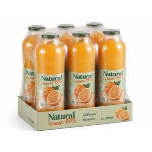 Natural 100% sok Narandža flaša 750ml x 6 kom 
