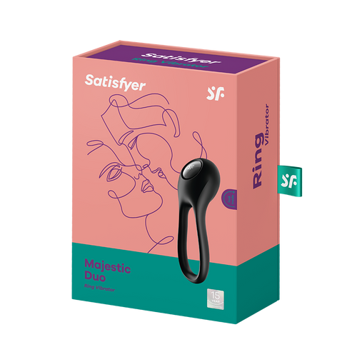 Prsten Satisfyer Majestic Duo, crni slika 3