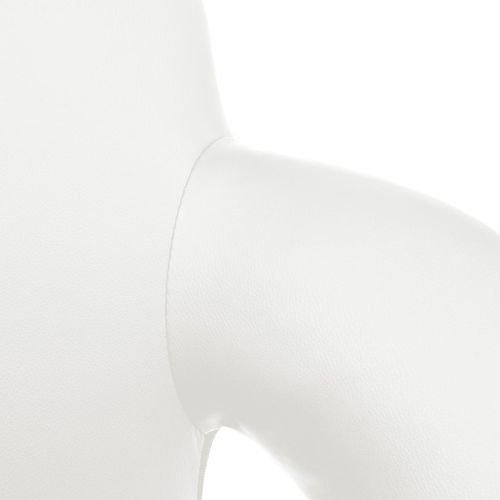 Barski stolac od umjetne kože bijeli slika 26
