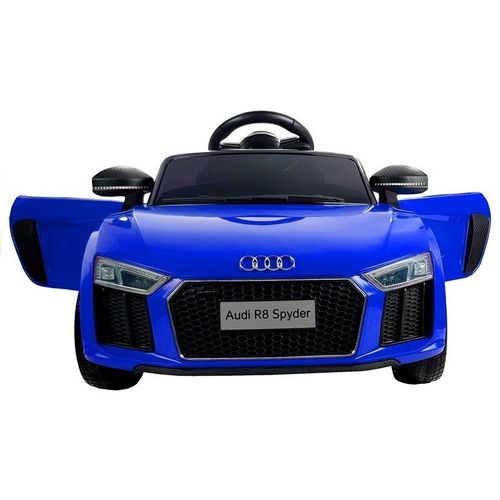 Licencirani auto na akumulator Audi R8 Spyder - plavi/lakirani slika 10