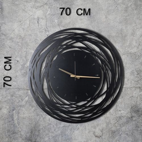 WATCH-043 Black Decorative Metal Wall Clock slika 6