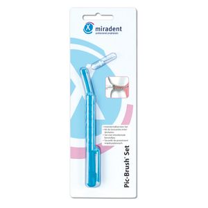Miradent Pic-Brush Set bleu transparent