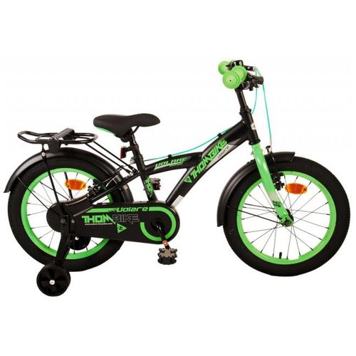 Dječji bicikl Volare Thombike 16" s dvije ručne kočnice crno-zeleni slika 1