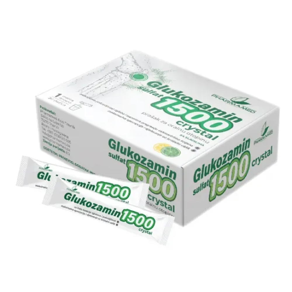 Glukozamin Sulfat 1500 Kristal PLV - Dodatak za Zglobove slika 1