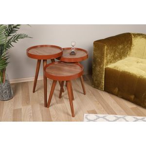 Isla Walnut Nesting Table (3 Pieces)