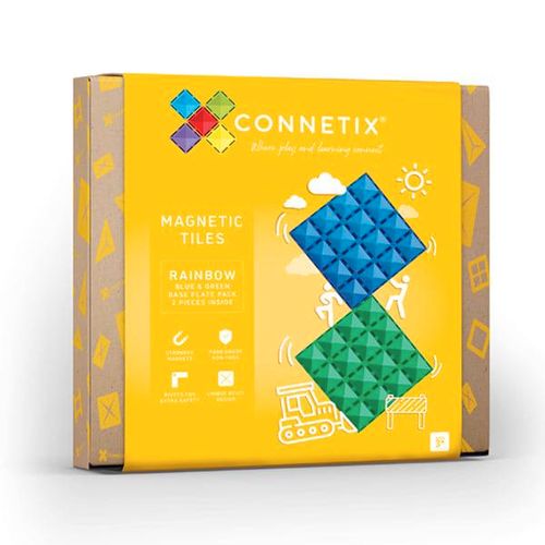 Connetix Magnetni konstruktor Rainbow Blue & Green Base plate 2 dela slika 6