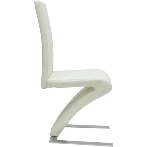 Blagovaonske stolice od umjetne kože 6 kom bijele slika 22