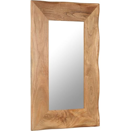 Kozmetičko ogledalo od masivnog bagremovog drva 50 x 80 cm slika 24