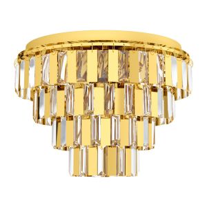 Eglo Erseka Stropna Lampa - 7 E14, Promjer 485 mm, Mješavina Mesinga i Kristala