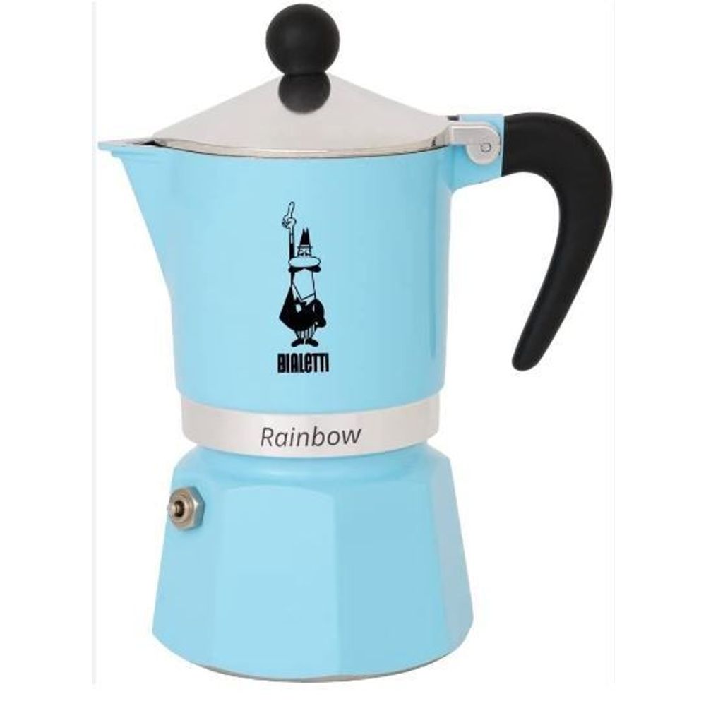 Bialetti Rainbow moka pot plava za 1 šoljicu slika 2