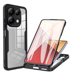 Techsuit – ColorVerse 360 ​​Series obostrana zaštitna maska za Xiaomi Redmi Note 13 4G – crna