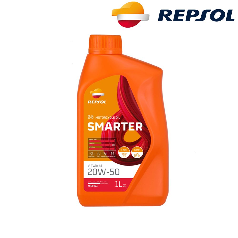 Motorno ulje - ulje za motore Repsol Smarter V-Twin 4T 20W50 1l RPP2066THC slika 1