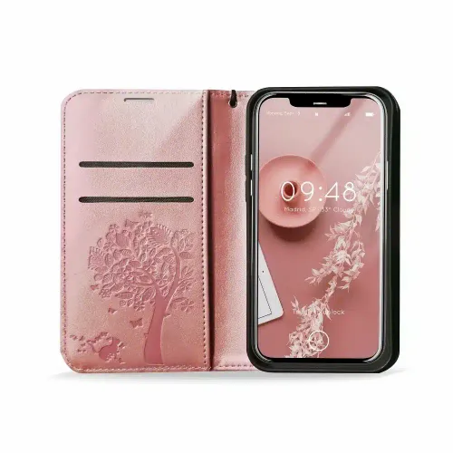 MEZZO Book case za XIAOMI Redmi NOTE 10 Pro tree rose gold slika 6