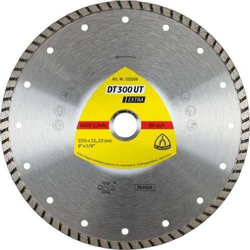 Klingspor dijamantna turbo ploča za rezanje 125mm x 1,9mm x 22,2mm Extra DT300UT, za beton slika 1