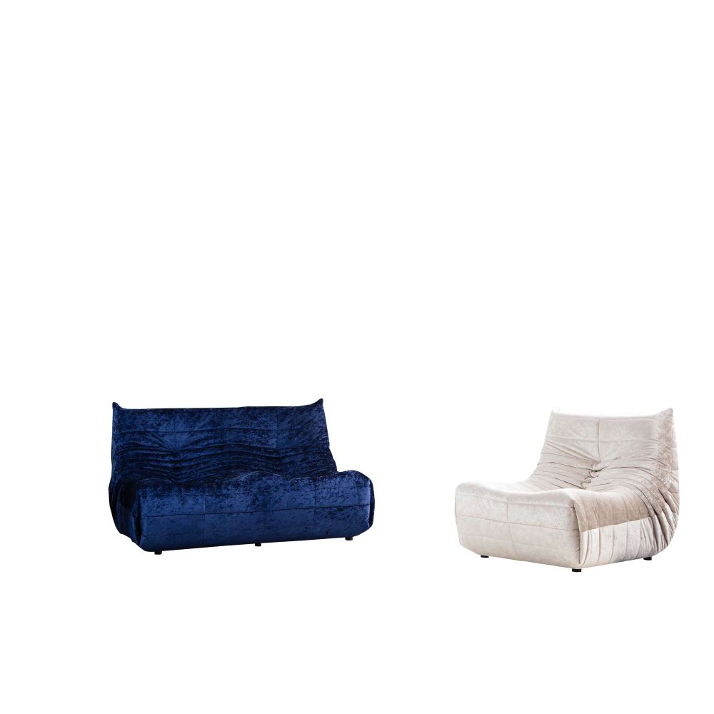 Dvosjed Sofa Bocek - Plava Boja slika 6