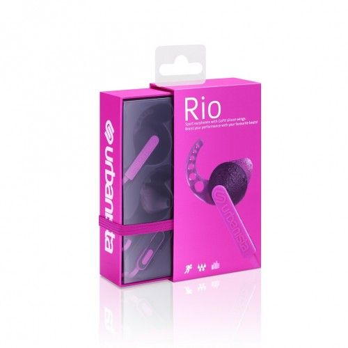 URBANISTA RIO sport vodootporne slušalice, mikrofon, 3.5mm jack, pink slika 1