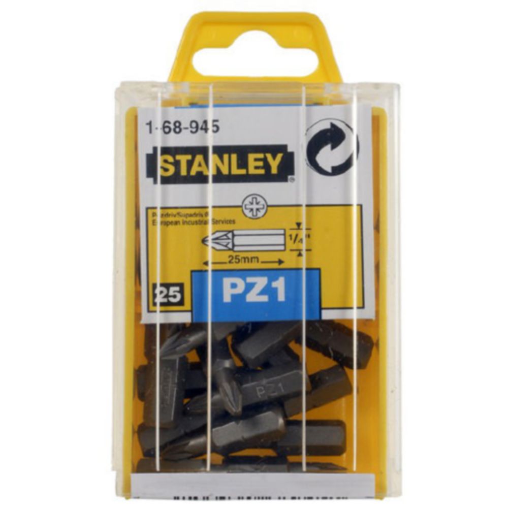 KRIŽNI (POZIDRIV) ŠESTEROKUTNI NASTAVAK 1/4" Stanley 1-68-945 slika 2