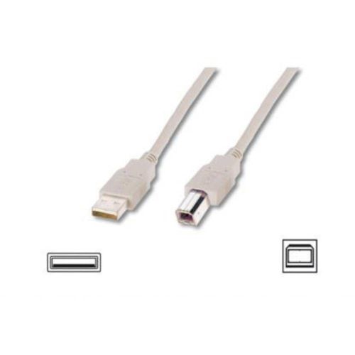 Digitus USB kabel USB 2.0 USB-A utikač, USB-B utikač 3.00 m bež boja  AK-300102-030-E slika 2