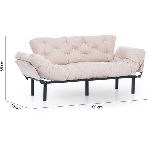 Atelier Del Sofa Trosjed na razvlačenje, Krem, Nitta Triple - Cream slika 14