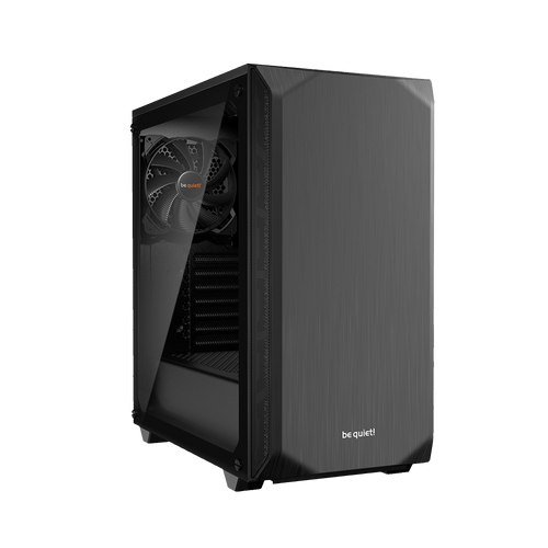 be quiet! BGW34 PURE BASE 500 Window Black, MB compatibility: ATX / M-ATX / Mini-ITX, Two pre-installed be quiet! Pure Wings 2 140mm fans, including space for water cooling radiators up to 360mm slika 1