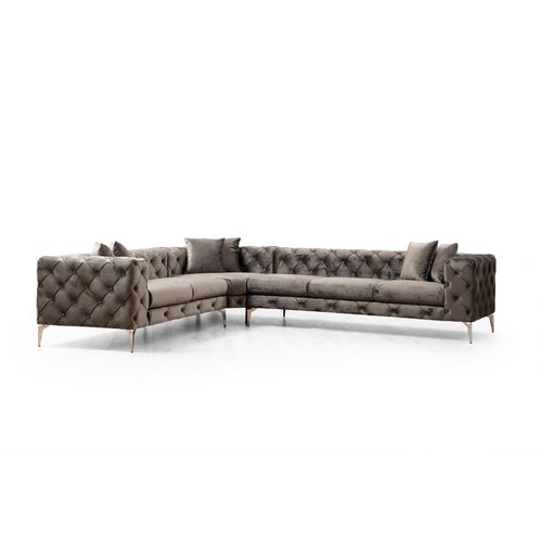 Atelier Del Sofa Kutna garnitura, Antracit, Como Right -Anthracite slika 4