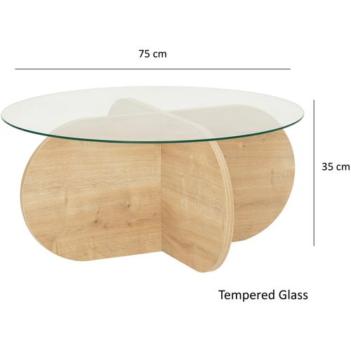 Hanah Home Bubble - Sapphire Oak Sapphire Oak Coffee Table slika 10