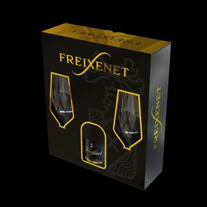 Freixenet Cordon Negro 0,75l poklon kutija+2 čaše