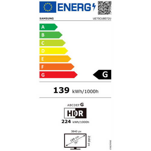 Samsung televizor UHD 4K TV UE75CU8072UXXH slika 2