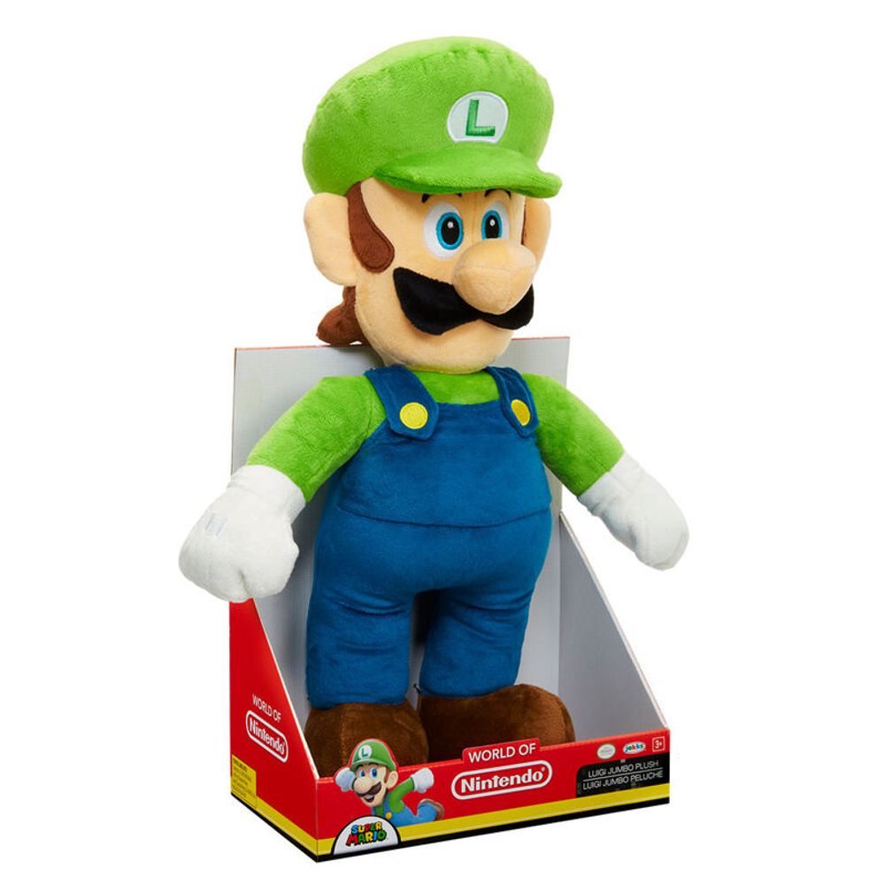 Plišani Jumbo Luigi Super Mario Nintendo 50 cm slika 4