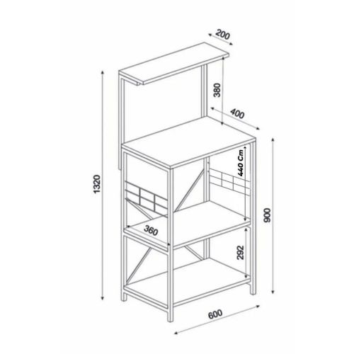 Mb1-657-4060S Atlantic Pine Kitchen Cabinet slika 7