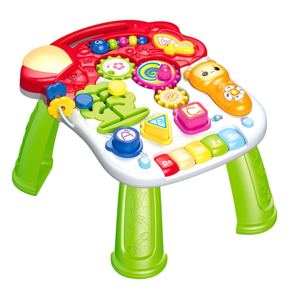 Walker Pusher Scooter Educational Table Interactive Panel 5 u 1 Šareni slika 2