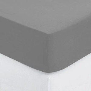 Atmosphera plahta s gumicom 160x200cm pamuk siva