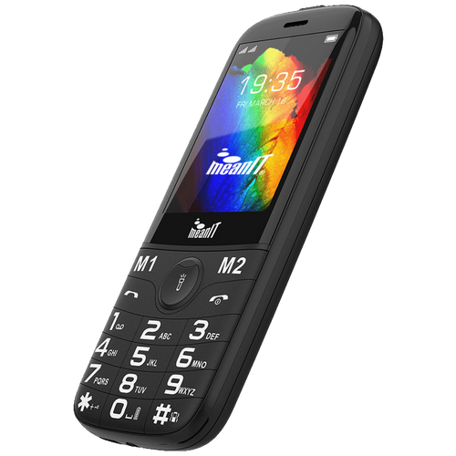 MeanIT Telefon mobilni, 2.8" ekran, Dual SIM, Led lampa - SENIOR 20, Crni slika 3