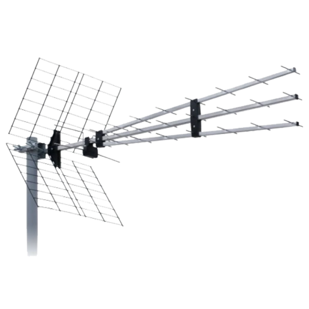 Iskra Antena Triplex Loga 43 elementa, Aluminij, dužina 1190 mm - P-43N TRIPLEX slika 1
