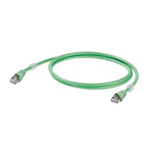 Weidmüller 1251590030 RJ45 mrežni kabel, Patch kabel cat 6a S/FTP 3.00 m zelena UL certificiran, vatrostalan, sa zaštitom za nosić 1 St.