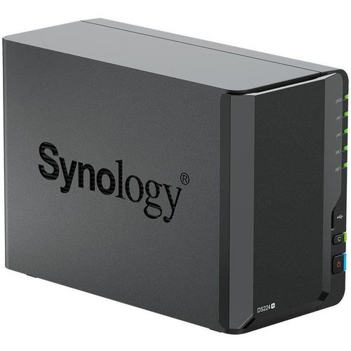 Synology DS224+,Tower, 2-bays 3.5'' SATA HDD/SSD, CPU Intel Celeron J4125 4-core (4-thread) 2.0 GHz, burst up to 2.7 GHz; 2GB DDR4 (expandable up to 6 GB) ; 2 x RJ-45 1GbE LAN Ports; 2x USB 3.2 Gen 1; 1.3 kg; 2yr warranty slika 1