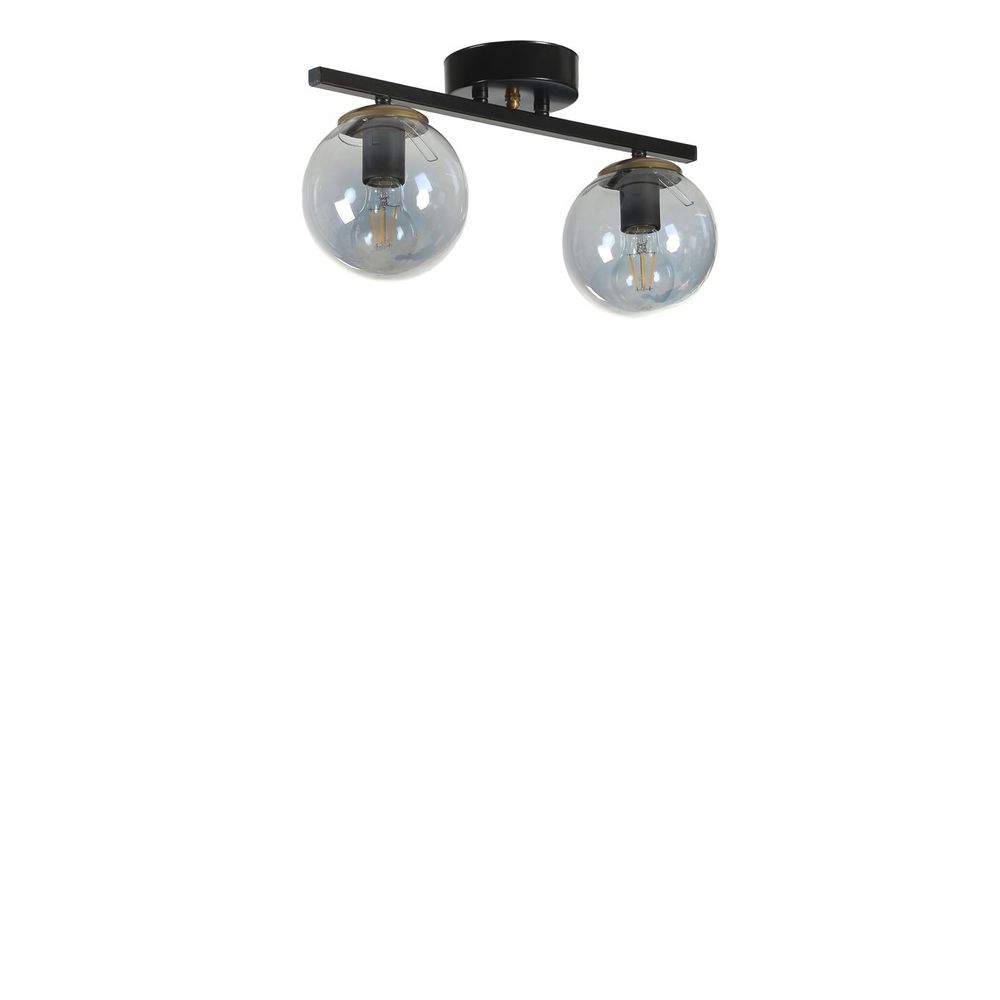 Elegantni Crni Füme Stakleni Luster Yeni Can - 2 Komada slika 3