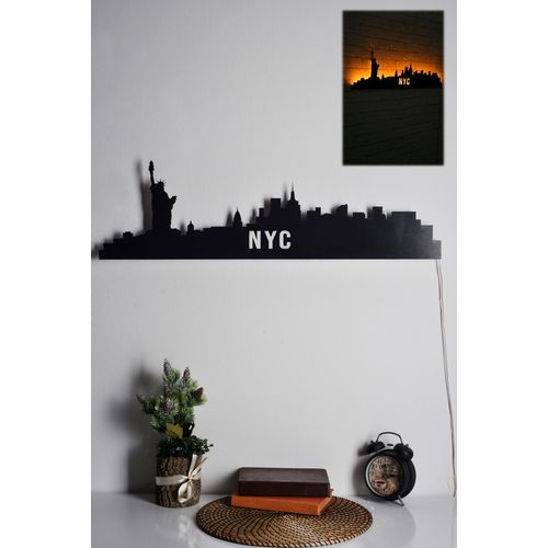 Wallity Ukrasna LED rasvjeta, NYC Skyline - Yellow slika 7
