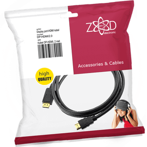 ZED electronic Kabel display port na hdmi, dužina 2.0 m - DP-HDMI/2.0