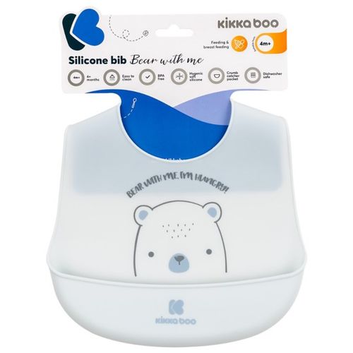 Kikka Boo Silikonski siperak Bear With Me, Blue slika 2