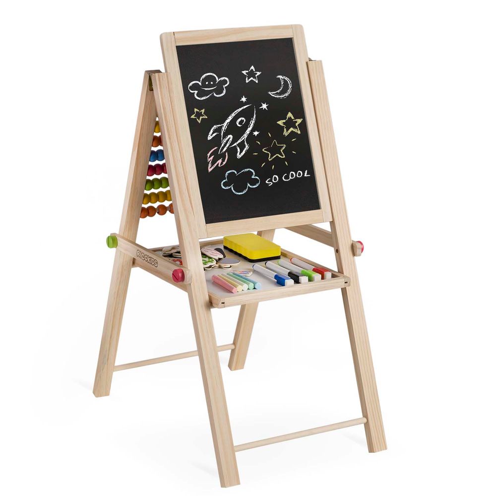 Ricokids sklopiva magnetska ploča za kredu 62 x 28 x 44 cm slika 2