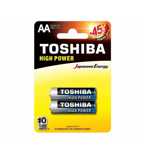 Toshiba High Power Alkalna Baterija Lr6 Bp 2/1 slika 1