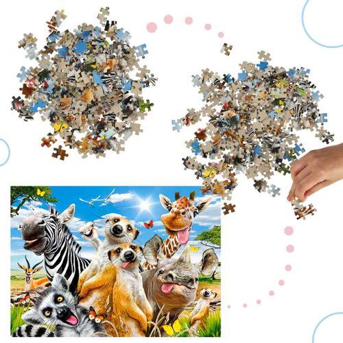 Castorland dječje puzzle 260kom - selfi afričkih životinja slika 5