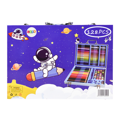 Umjetnički set u kovčegu - Astronaut - Plava boja slika 5