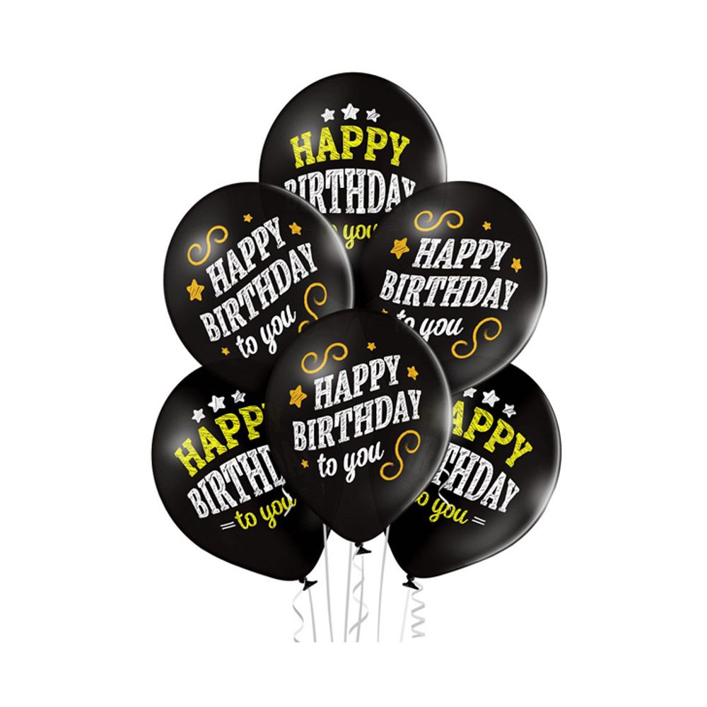 Baloni za rođendan Happy Birthday - 6 komada slika 1