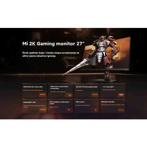 XIAOMI MI monitor 27" 2K Gaming slika 4