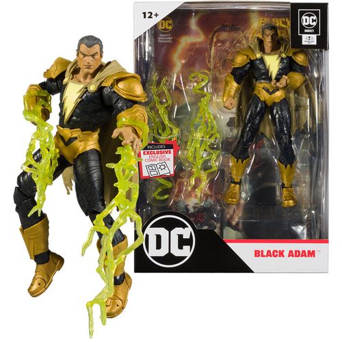 DC Comics Black Adam Comic + Black Adam figure 17cm slika 1