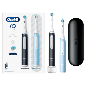 Oral-B iO3 duo, Električne četkice za zube, Crna+plava
