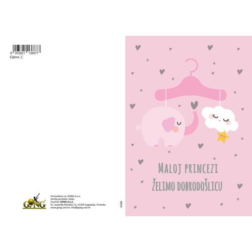 MALOJ PRINCEZI - ČESTITKA slika 1