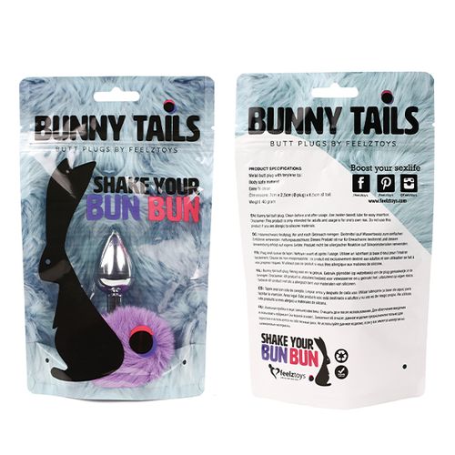 Analni čep FeelzToys - Bunny, ljubičasti slika 5